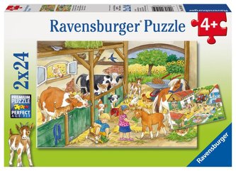 Ravensburger Puzzle - Deň na farme 2 x 24 dielikov