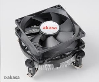 AKASA chladič CPU AK-CCE-7102EP pre Intel LGA 775 a 1156, 80mm PWM ventilátor, do 73W