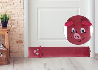 LIN - těsnící válec - růžové prasátko - 15x90cm