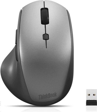 LENOVO myš bezdrôtová ThinkBook 600 Wireless Media Mouse - 2400dpi, Optical, 2.4Ghz, 7 tlačidiel