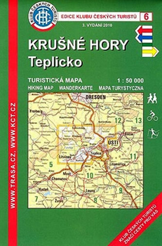 KČT  6 Krušné hory, Teplicko 1:50 000