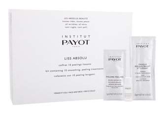 PAYOT Liss Absolu pleťový peeling Lotion Peeling 10 x 10 ml + aktivační prášek Poudre Peeling Activation Powder 10 x 5 g + pleťová maska Mask with Hyaluronic Acid 10 x 20 g