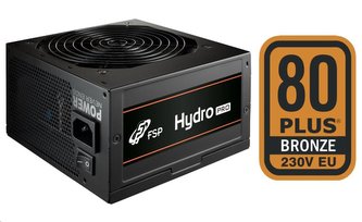 Fortron zdroj 500W HYDRO PRO 500 Bulk, 230V, 80PLUS Bronze, Single rail design, OCP,OVP,SCP,OPP, 12cm Fortron zdroj 500W HYDRO PRO 500 Bulk, 230V, 80PLUS Bronze, Single rail design, OCP,OVP,SCP,OPP, 12cm