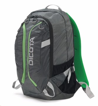 DICOTA Backpack Active 14-15.6, grey/lime