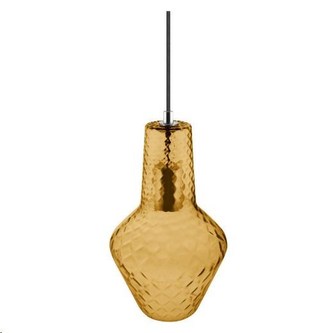 LEDVANCE VINTAGE 1906 CARVED PENDANT BOTTLE Glass, Orange
