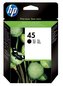 HP 45 Black Ink Cart, 42 ml, 51645AE