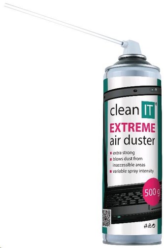 CLEAN IT Stlačený vzduch EXTREME 500g, NEHOŘLAVÝ
