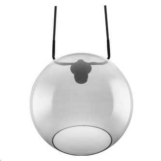 LEDVANCE VINTAGE 1906 GLOBE PENDANT 300X1280 Glass, Smoke Grey