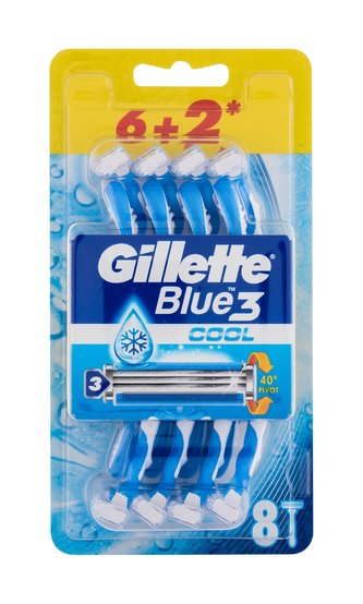 Gillette Blue3 Holicí strojek Cool 8 ks pro muže
