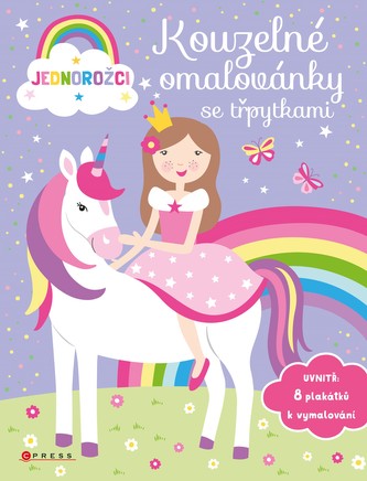 Kúzelné omaľovánky s trblietkami Jednorožce