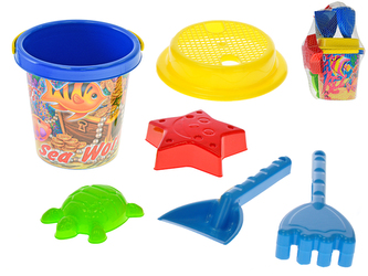 Súprava na piesok vodný svet 10m+ 6ks v sieťke
