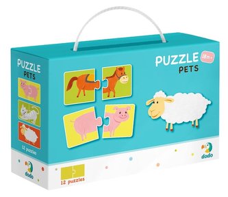 Puzzle Duo Zvířátka -12x 2 dílků