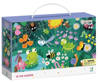 Puzzle s hledáním obrázků Na zahradě 80 dílků