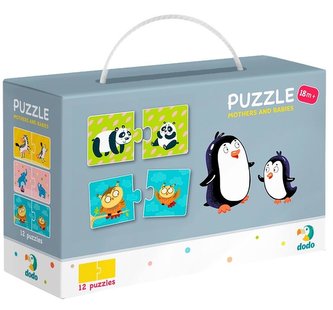 Puzzle Duo Maminky a děti -12x2 dílků