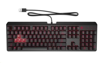 HP Encoder Gaming Red Keyboard - herní klávesnice