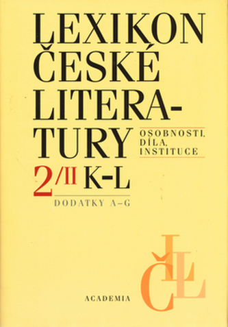 Lexikon české literatury 2 / II (K-L, dodatky A-G)