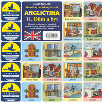 Angličtina 11. Dům a byt - pexeso